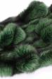 Лисица серебристо-черная отечественная крашеная зеленая