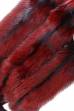 Лисица серебристо-черная крашеная "Оттенки красного"