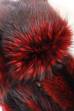 Енотовидная собака китайская крашеная Красная + Black Top