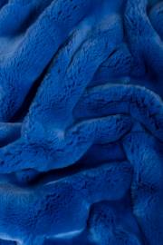 Пластина кролика Рекс крашеная синяя