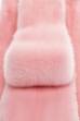 Норка крашеная на белой "Розовая"