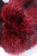 Лисица серебристо-черная отечественная крашеная красная